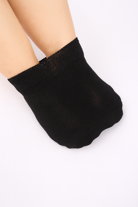 ZenStretchâ„¢ Extra Wide Ankle Socks ( Black )