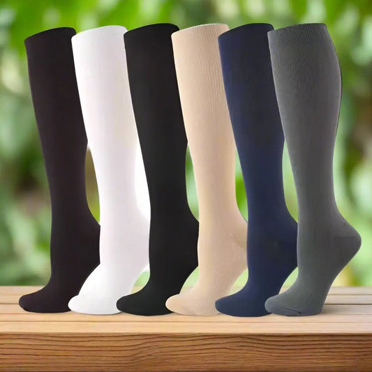 Women's Diabetic Knee High Socks - Assorted Colors ( 2 pairs ) - ZenHeel.com