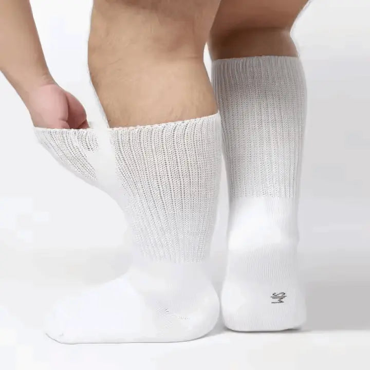 2 Pack - Extra Wide Edema Diabetic Socks for Men and Women